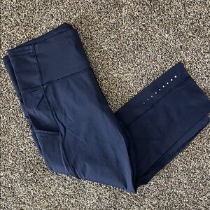 Navy Blue Leggings with Pocket